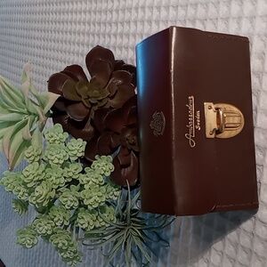 Vintage Ambassadeur Leather Fishing Reel Case Brown